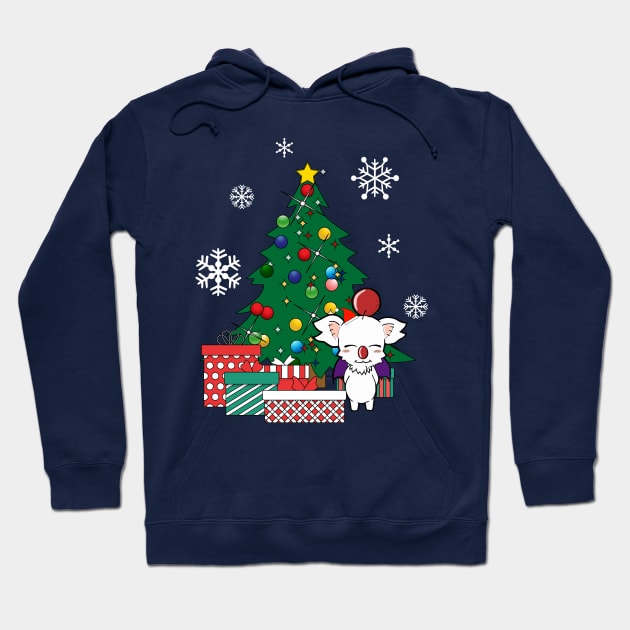 Moogle Around The Christmas Tree Final Fantasy Hoodie by Nova5